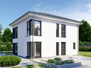 Fertighaus Park 133W von Danwood Schlüsselfertig ab 285200€, Stadtvilla Außenansicht 2