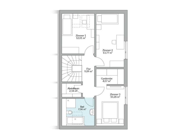Fertighaus Partner 121 von Danwood Schlüsselfertig ab 278100€, Satteldach-Klassiker Grundriss 2