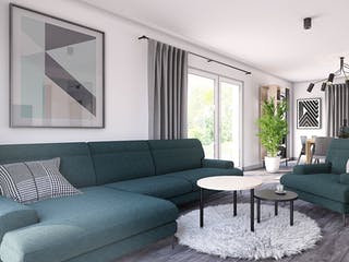 Fertighaus Point 128.2 von Danwood Schlüsselfertig ab 272000€, Satteldach-Klassiker Innenansicht 1