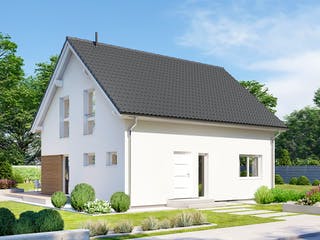 Fertighaus Point 130 von Danwood Schlüsselfertig ab 258900€, Satteldach-Klassiker Außenansicht 2