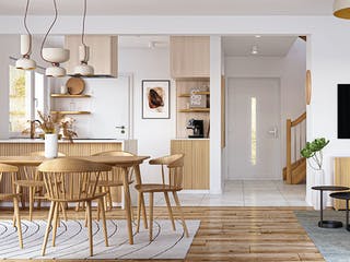 Fertighaus Point 133.1 von Danwood Schlüsselfertig ab 285300€, Satteldach-Klassiker Innenansicht 3