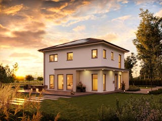 Fertighaus White&Black 120 von WHITE&BLACK Fertighäuser Ausbauhaus ab 162224€, Satteldach-Klassiker Außenansicht 3