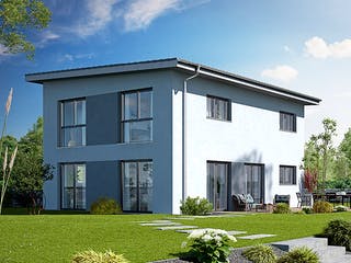 Massivhaus ICON 3.25 Aktionshaus von Dennert Massivhaus Schlüsselfertig ab 308800€, Satteldach-Klassiker Außenansicht 4