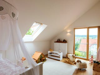 Blockhaus D193-Überlingen von Frammelsberger R. Ingenieur-Holzbau, Satteldach-Klassiker Innenansicht 6