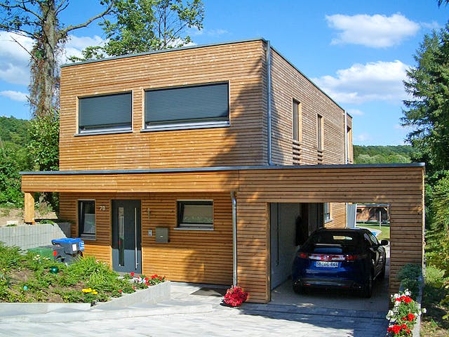 Fertighaus Haus 8 von Dörr Bio-Holzhaus, Cubushaus Außenansicht 1