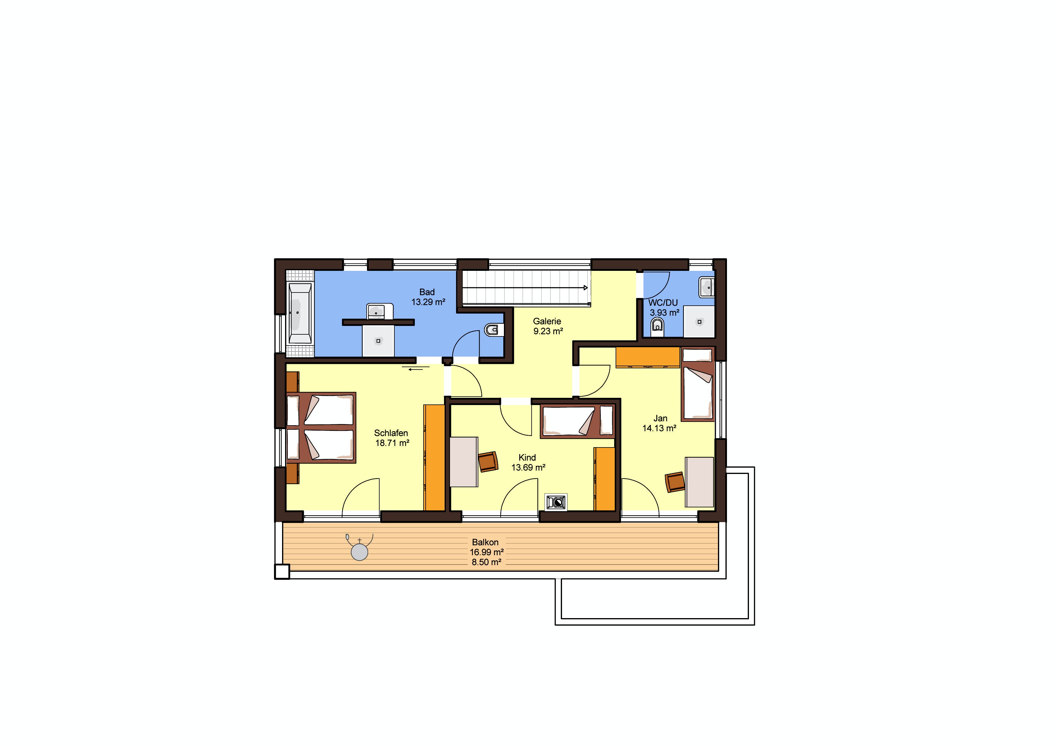 Fertighaus Domingo von Büdenbender Hausbau Schlüsselfertig ab 572379€, Cubushaus Grundriss 2