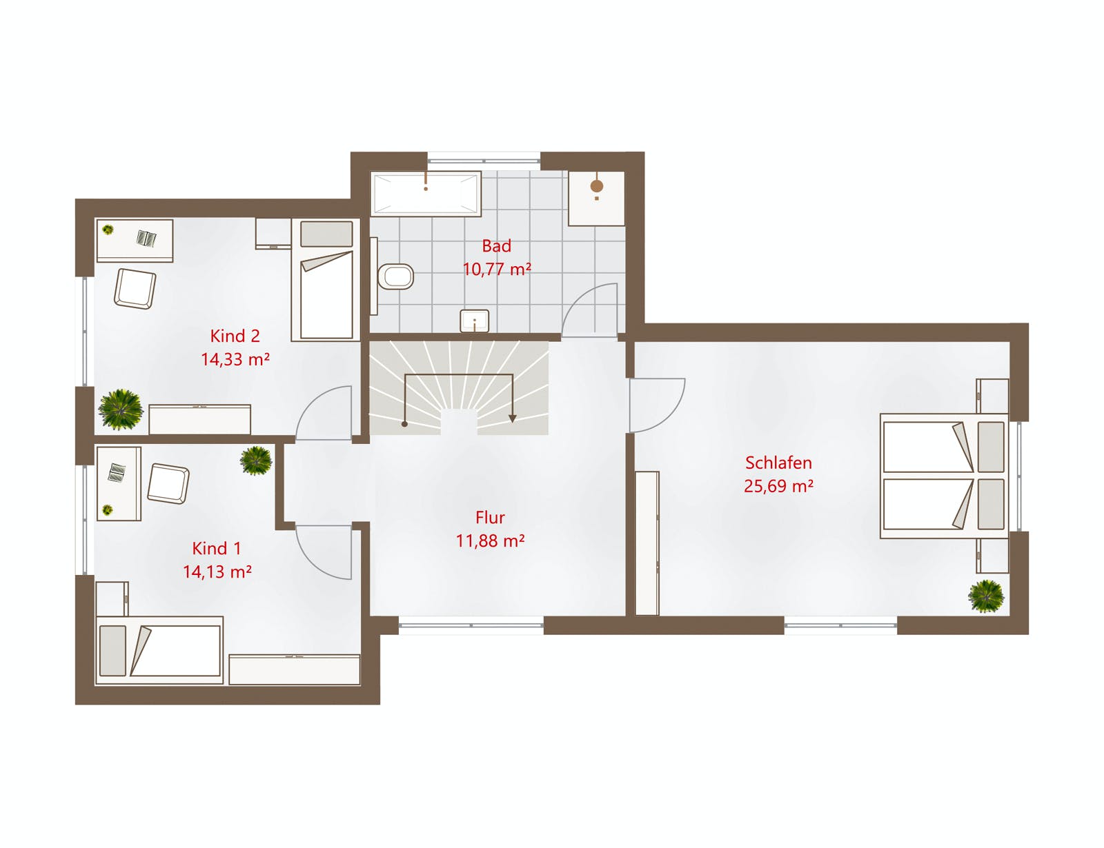 Fertighaus Hausidee 160 FD von DREVO HAUS Schlüsselfertig ab 330800€, Cubushaus Grundriss 2