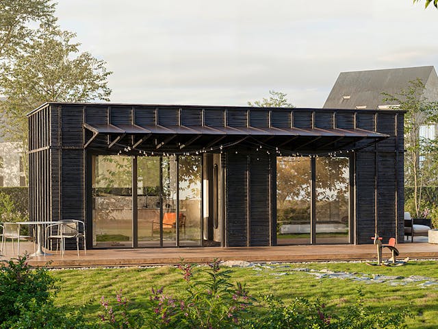 Fertighaus Tiny Haus Dwelli TR#1 von Dwellii House Schlüsselfertig ab 148000€, Bungalow Außenansicht 1 Fertighaus Tiny Haus Dwelli TR#1 von Dwellii House Schlüsselfertig ab 148000€, Bungalow Außenansicht 1