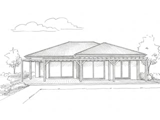 Massivhaus Bungalow 140/150 von Ever Energy Home, Bungalow Außenansicht 2