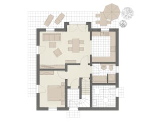 Massivhaus Haus Bremen (2 WE) von ROTH MASSIVHAUS Schlüsselfertig ab 398600€, Satteldach-Klassiker Grundriss 2