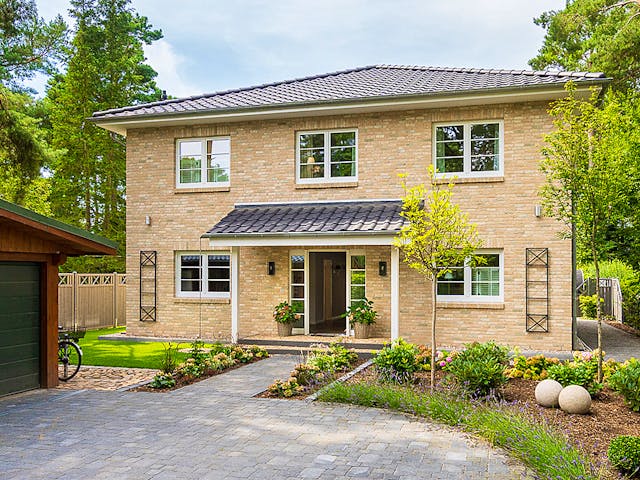 Massivhaus Stadtvilla 180 von ECO System HAUS Schlüsselfertig ab 389000€, Stadtvilla Außenansicht 1 Massivhaus Stadtvilla 180 von ECO System HAUS Schlüsselfertig ab 389000€, Stadtvilla Außenansicht 1