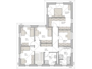 Massivhaus Stadtvilla 180 von ECO System HAUS Schlüsselfertig ab 389000€, Stadtvilla Grundriss 2