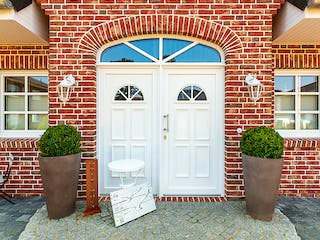 Massivhaus Friesenhaus 160 von ECO System HAUS Schlüsselfertig ab 335800€, Satteldach-Klassiker Außenansicht 3