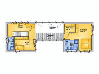 Fertighaus EXU - 145-F von Erkens Holztechnik Ausbauhaus ab 250000€, Cubushaus Grundriss 2