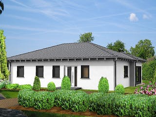 Fertighaus ONE - 98-W von Erkens Holztechnik Ausbauhaus ab 130000€, Bungalow Außenansicht 3