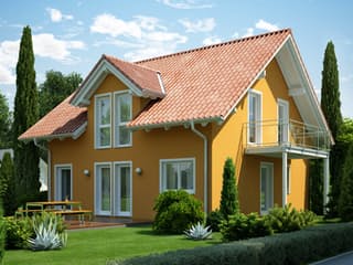 Fertighaus EVOLUTION 143 V2 von Bien-Zenker Schlüsselfertig ab 372527€, Satteldach-Klassiker Außenansicht 2