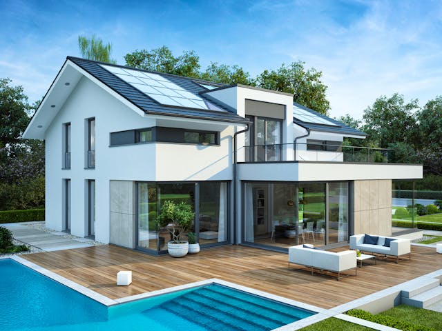Fertighaus CONCEPT-M 211 Mannheim von Bien-Zenker Schlüsselfertig ab 1008557€, Satteldach-Klassiker Außenansicht 1