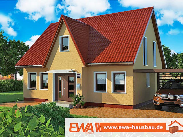 Massivhaus Landhaus Friesland von EWA Hausbau Schlüsselfertig ab 292990€,  Außenansicht 1