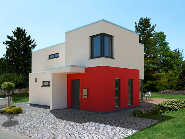 Fertighaus Patrino von Fingerhut Haus Schlüsselfertig ab 494251€, Cubushaus Außenansicht 4