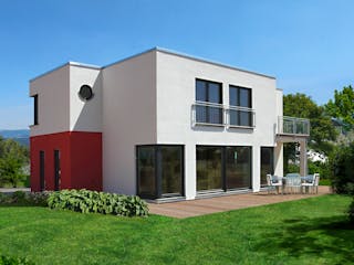 Fertighaus Patrino von Fingerhut Haus Schlüsselfertig ab 481127€, Cubushaus Außenansicht 2