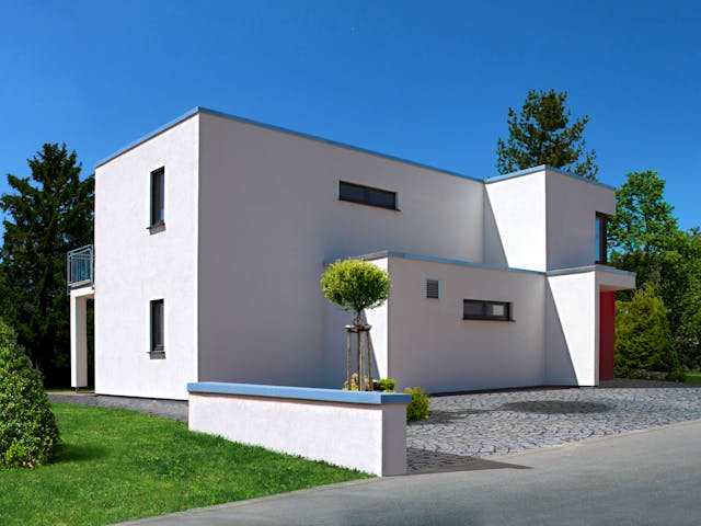Fertighaus Patrino von Fingerhut Haus Schlüsselfertig ab 485804€, Cubushaus Außenansicht 1
