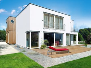 Fertighaus Linea von Fingerhut Haus Schlüsselfertig ab 531052€, Cubushaus Außenansicht 1