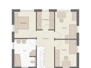 Massivhaus Haus Pultus von ROTH MASSIVHAUS Schlüsselfertig ab 365000€, Pultdachhaus Grundriss 2