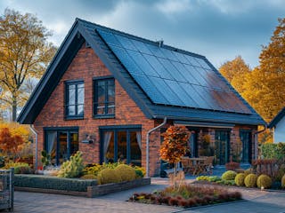 Massivhaus Jubilé-Haus 160 von GfG-Architektenhäuser Schlüsselfertig ab 299900€, Satteldach-Klassiker Außenansicht 2