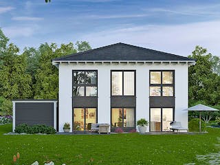 Massivhaus Citylife 148 edition von FAVORIT Massivhaus Schlüsselfertig ab 370260€, Stadtvilla Außenansicht 1
