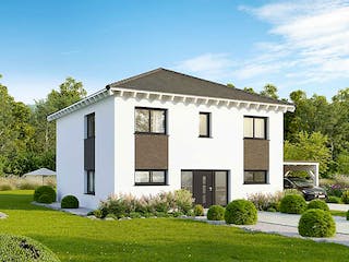 Massivhaus Citylife 148 edition von FAVORIT Massivhaus Schlüsselfertig ab 370260€, Stadtvilla Außenansicht 3