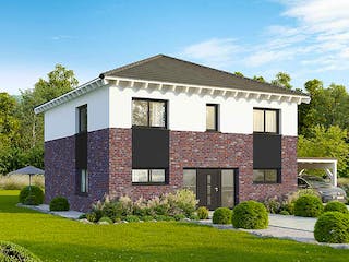 Massivhaus Citylife 148 edition von FAVORIT Massivhaus Schlüsselfertig ab 370260€, Stadtvilla Außenansicht 4