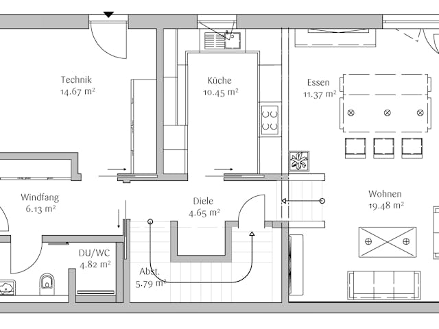 Fertighaus Bauhaus 200 von FischerHaus Schlüsselfertig ab 633600€, Cubushaus Grundriss 1 Fertighaus Bauhaus 200 von FischerHaus Schlüsselfertig ab 633600€, Cubushaus Grundriss 1
