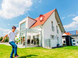 Fertighaus Klassisch 148 von FischerHaus Schlüsselfertig ab 478006€, Satteldach-Klassiker Außenansicht 1