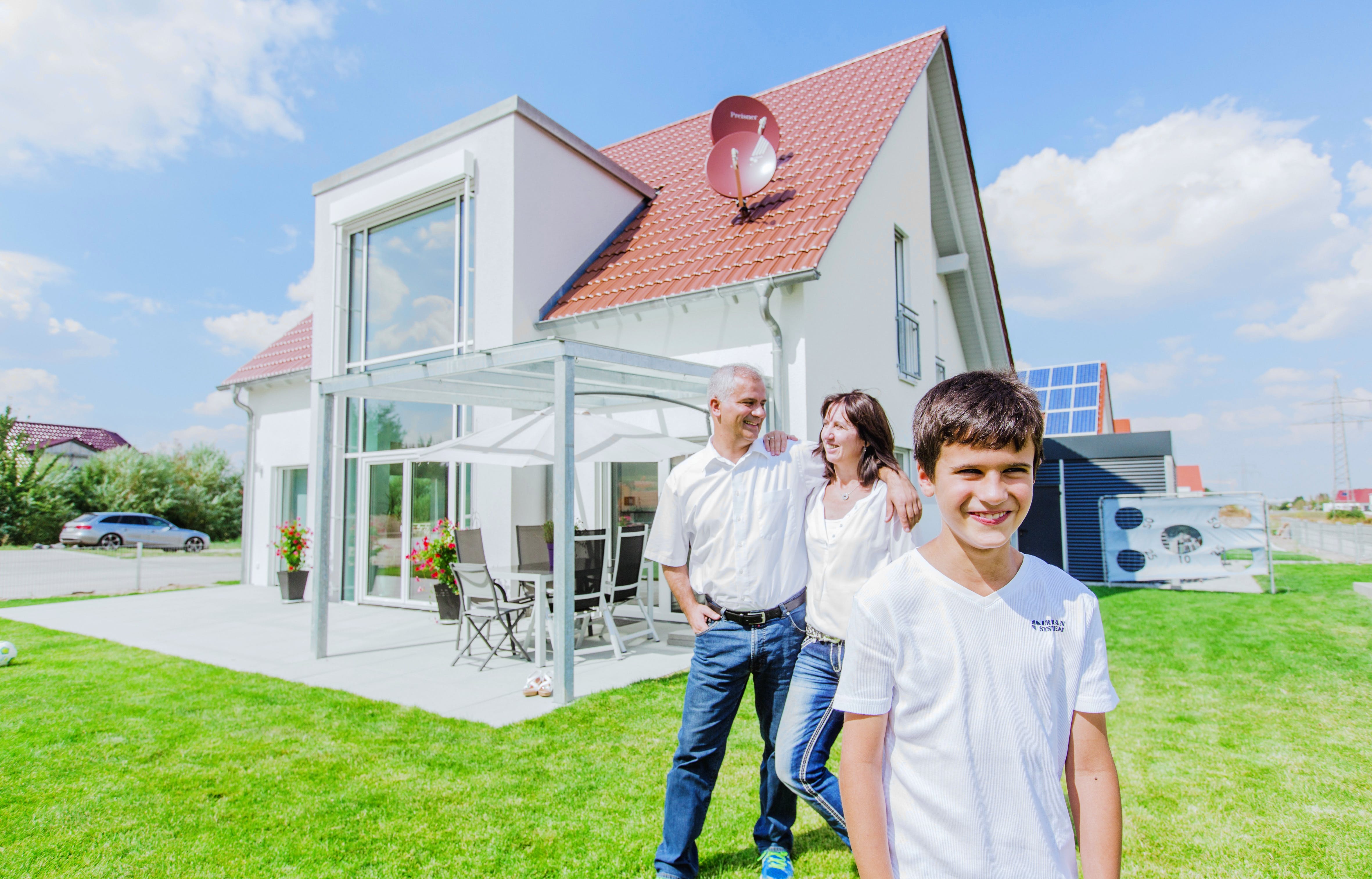 Fertighaus Klassisch 148 von FischerHaus Schlüsselfertig ab 362126€, Satteldach-Klassiker Außenansicht 2