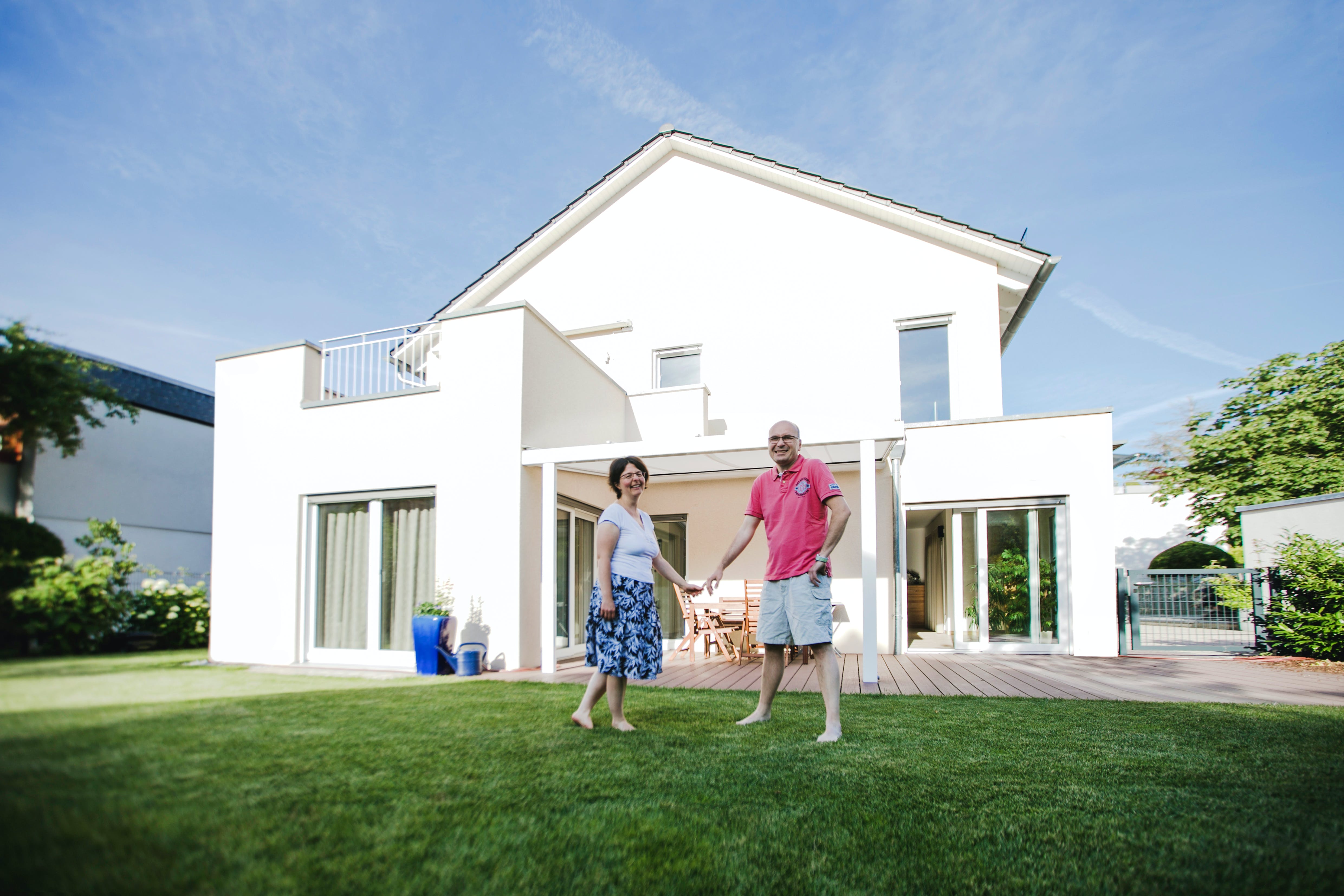 Fertighaus Modern 178 von FischerHaus Schlüsselfertig ab 391600€, Satteldach-Klassiker Außenansicht 1
