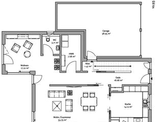Fertighaus Modern 178 von FischerHaus Schlüsselfertig ab 516912€, Satteldach-Klassiker Grundriss 1