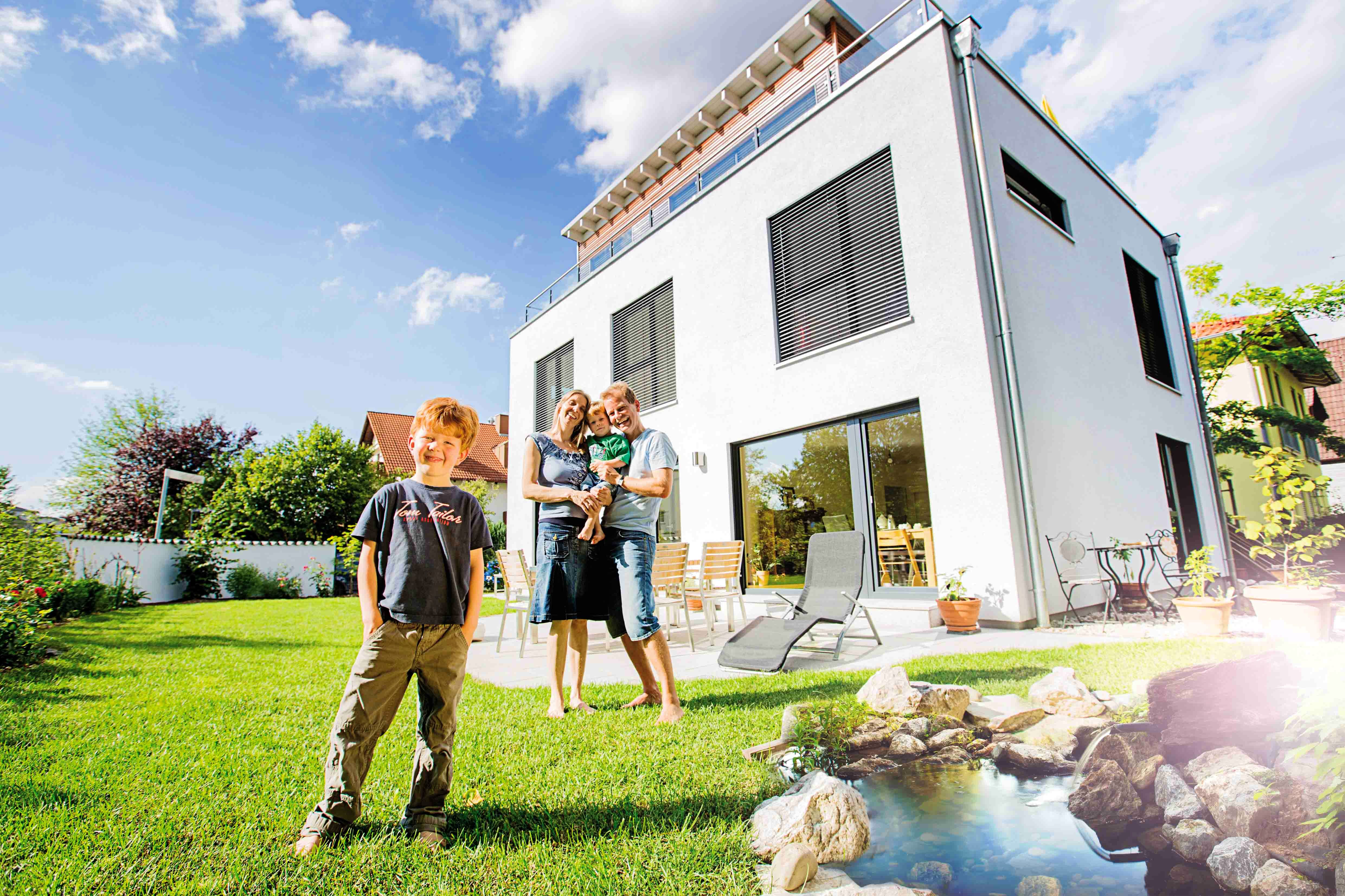 Fertighaus Modern 173 von FischerHaus Schlüsselfertig ab 380600€, Cubushaus Außenansicht 1