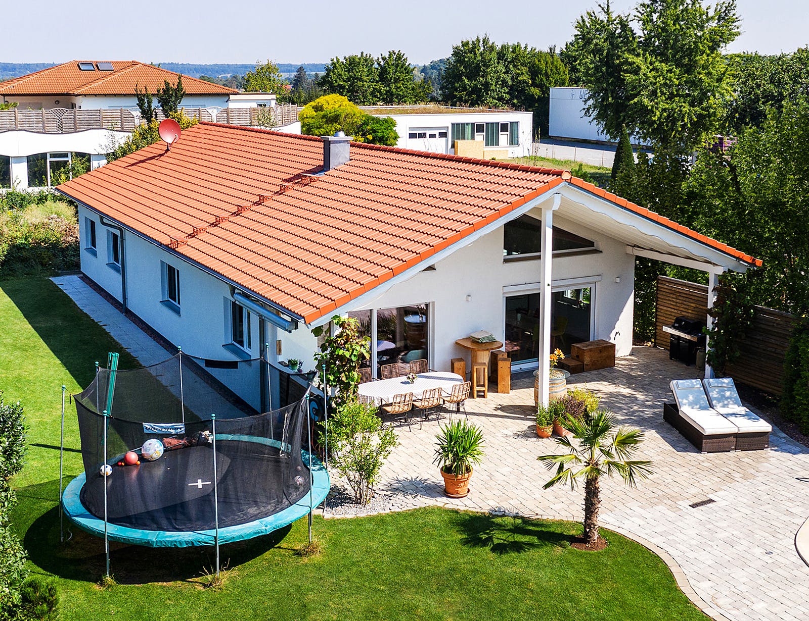 Fertighaus Haus Seiler von Fertighaus WEISS Schlüsselfertig ab 435000€, Bungalow Außenansicht 1