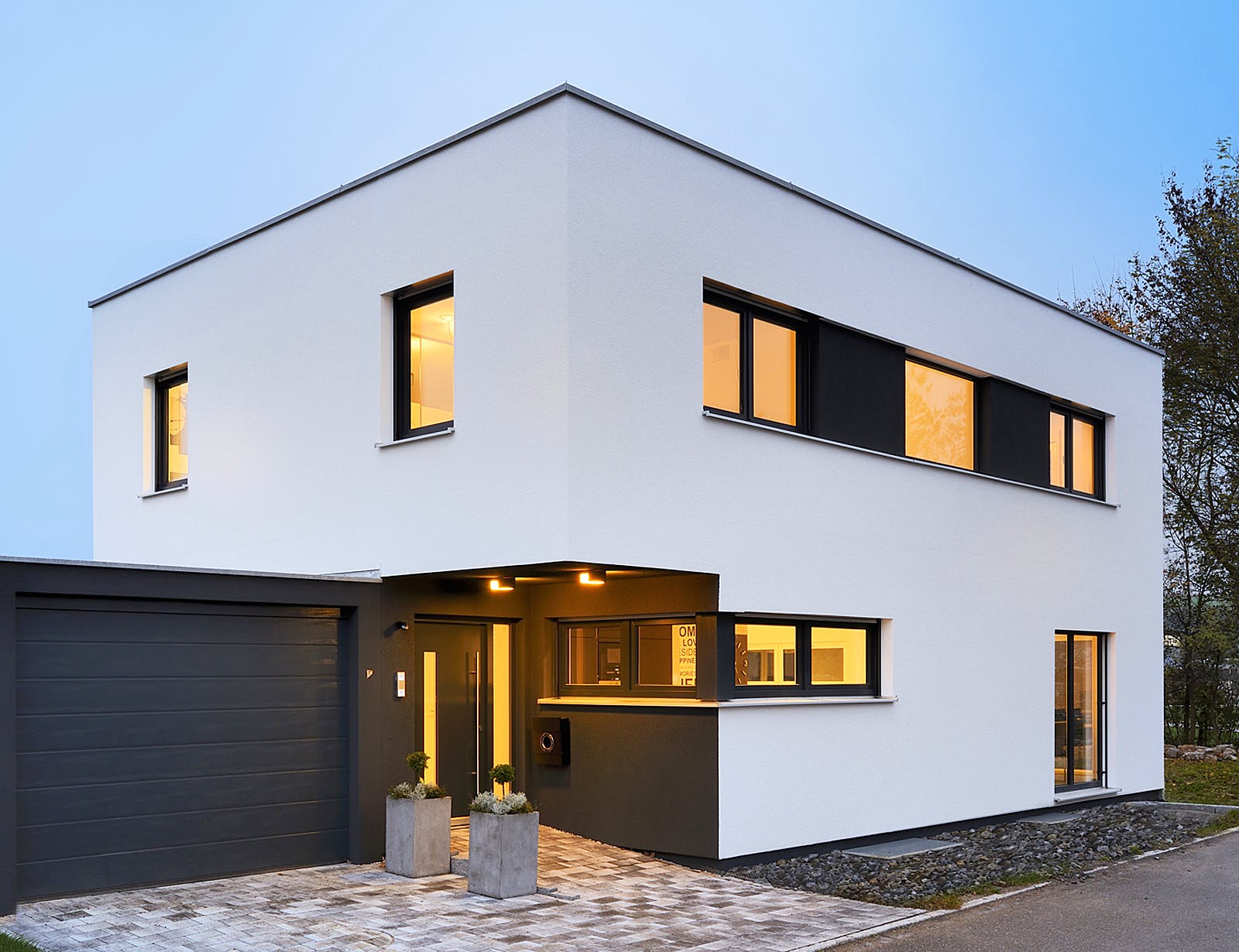 Fertighaus Haus Spöri von Fertighaus WEISS, Cubushaus Außenansicht 1