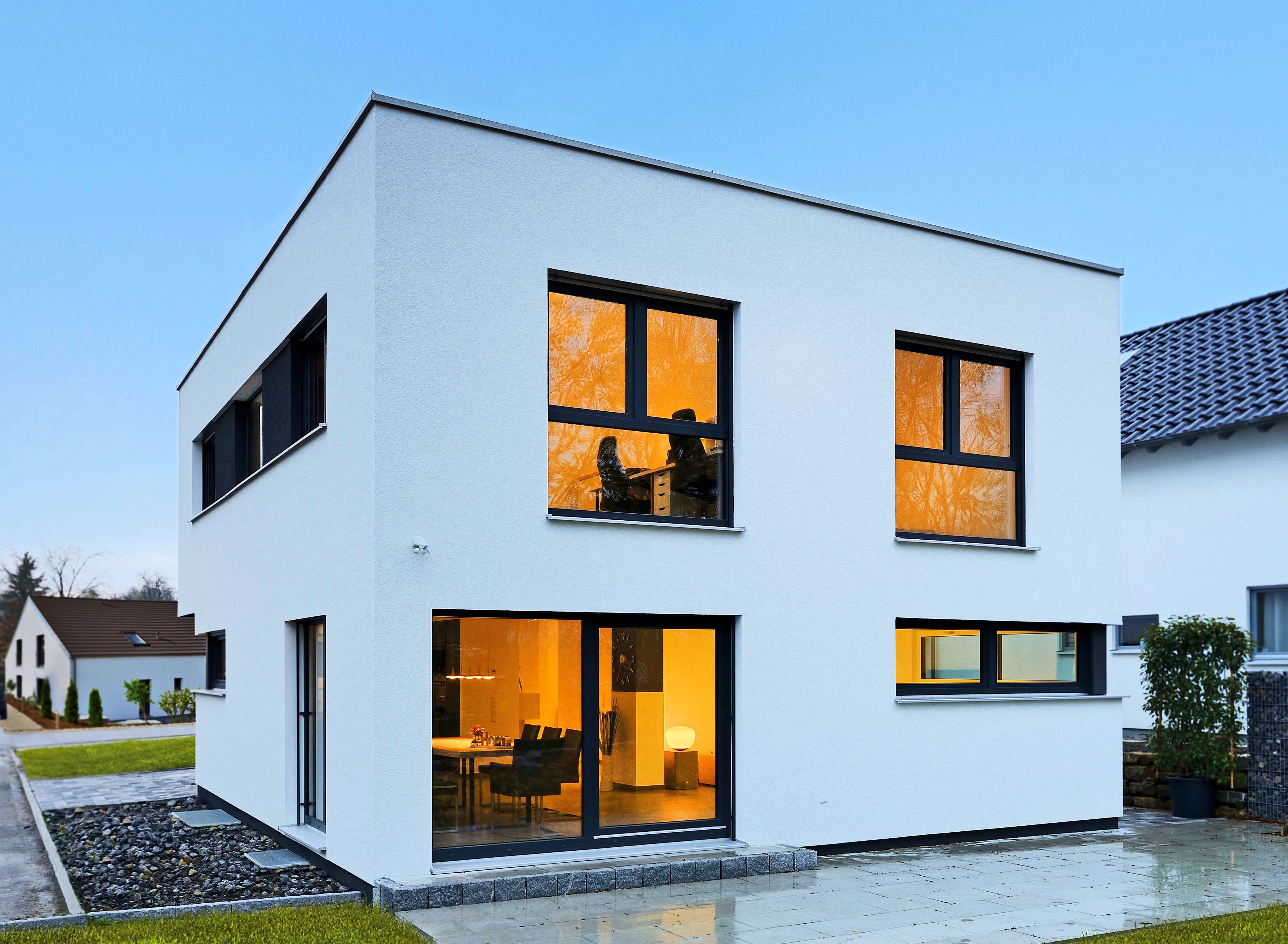 Fertighaus Haus Spöri von Fertighaus WEISS, Cubushaus Außenansicht 3
