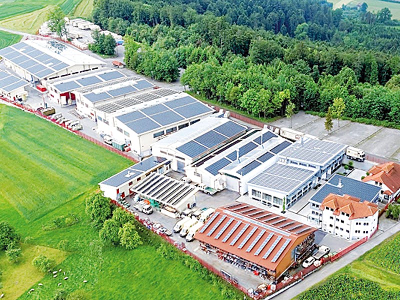 Firmengelände der Fertighaus Weiss GmbH