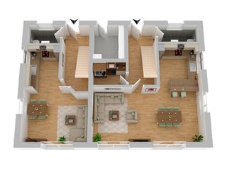 Massivhaus Stadthaus Cuxhaven von FIBAV Massivhaus, Satteldach-Klassiker Grundriss 1