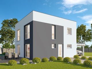 Massivhaus Stadtvilla Weimar von FIBAV Massivhaus, Stadtvilla Außenansicht 1