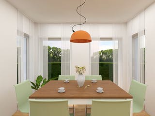 Massivhaus Stadthaus Werder von FIBAV Massivhaus, Satteldach-Klassiker Innenansicht 2