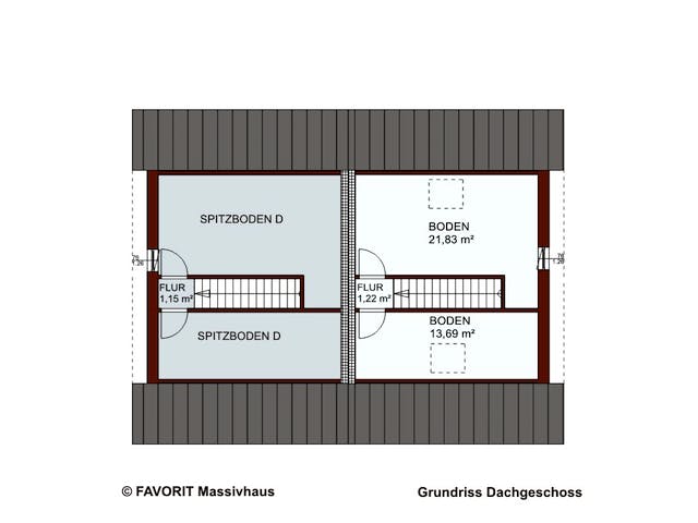 Massivhaus Finesse 107 (inactive) von Favorit Massivhaus, Satteldach-Klassiker Grundriss 3