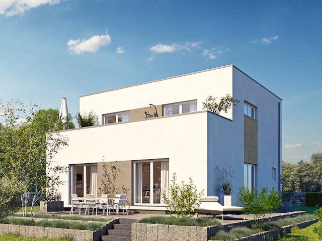 Fertighaus ARTIS 301 F STG von FingerHaus Schlüsselfertig ab 385486€, Cubushaus Außenansicht 1 Fertighaus ARTIS 301 F STG von FingerHaus Schlüsselfertig ab 385486€, Cubushaus Außenansicht 1