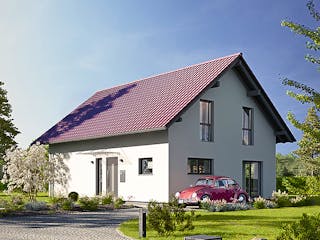 Fertighaus JUNO 401 S100 von FingerHaus Schlüsselfertig ab 380848€, Satteldach-Klassiker Außenansicht 1