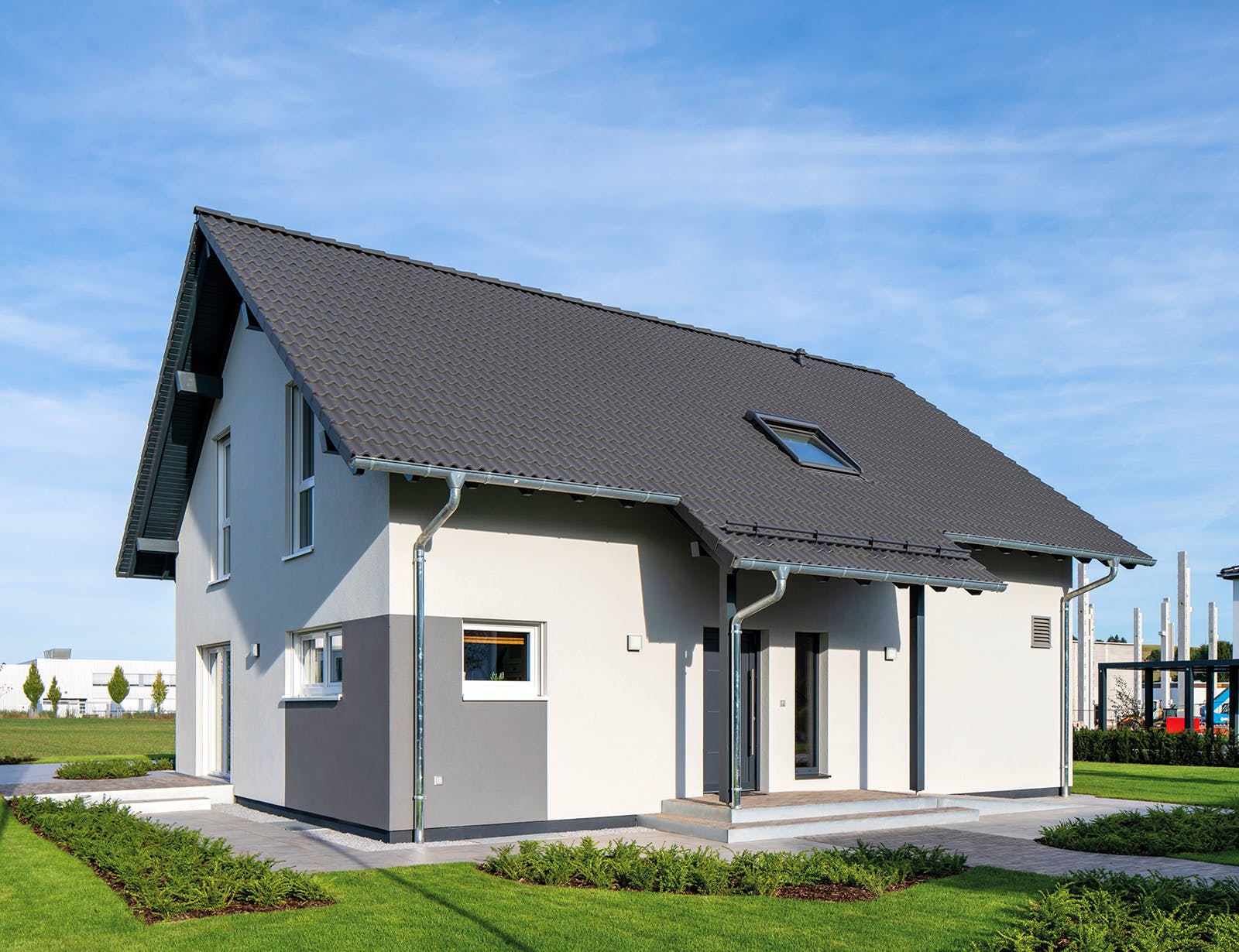 Fertighaus MH Frankenberg - JUNO 402 von FingerHaus Schlüsselfertig ab 387347€, Satteldach-Klassiker Außenansicht 1