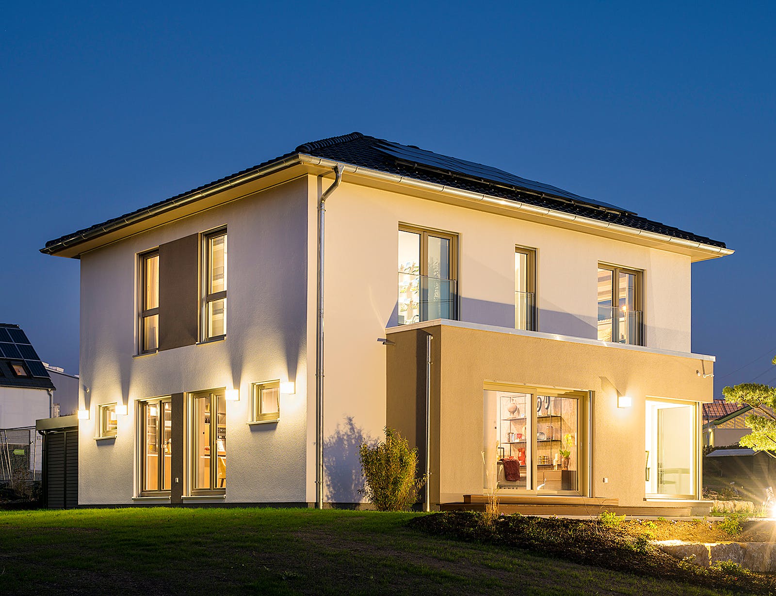 Fertighaus MH Kassel - MEDLEY 3.0 300 B W von FingerHaus Schlüsselfertig ab 430993€, Stadtvilla Außenansicht 2
