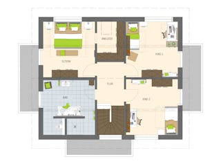 Fertighaus MH München-Poing - MEDLEY 3.0 300 B S215 von FingerHaus Schlüsselfertig ab 424449€, Grundriss 2